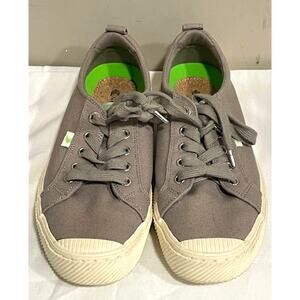 Cariuma Canvas Lace-Up Sneakers OCA Low Mystic Grey Womens Sz 9